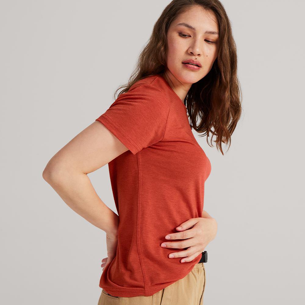 Allbirds Women's TrinoXO™ Classic Fit - T-Shirt Red - OXY962713